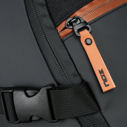 MOCHILA NOX LUXURY OPEN SERIES NEGRO/MARRON