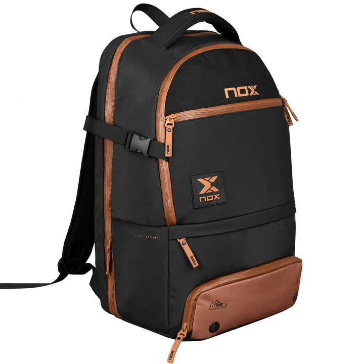 MOCHILA NOX LUXURY OPEN SERIES NEGRO/MARRON