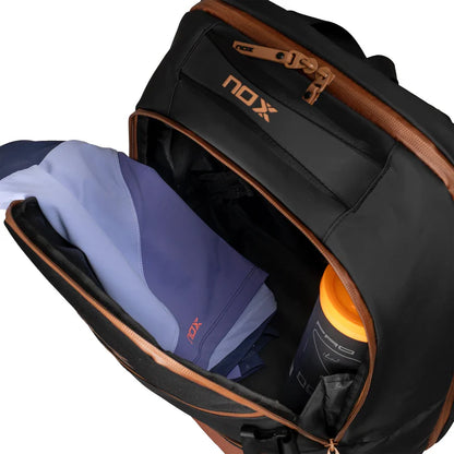 MOCHILA NOX LUXURY OPEN SERIES NEGRO/MARRON