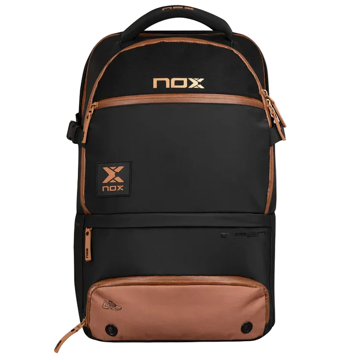 MOCHILA NOX LUXURY OPEN SERIES NEGRO/MARRON