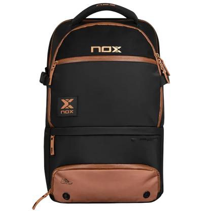 MOCHILA NOX LUXURY OPEN SERIES NEGRO/MARRON