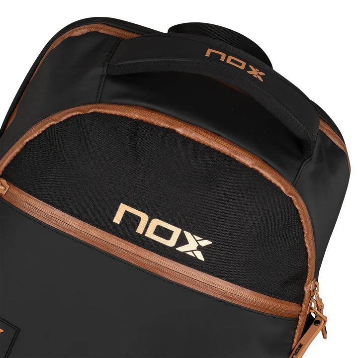 MOCHILA NOX LUXURY OPEN SERIES NEGRO/MARRON