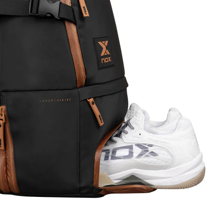 MOCHILA NOX LUXURY OPEN SERIES NEGRO/MARRON