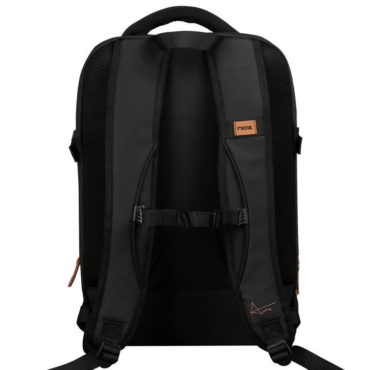 MOCHILA NOX LUXURY OPEN SERIES NEGRO/MARRON