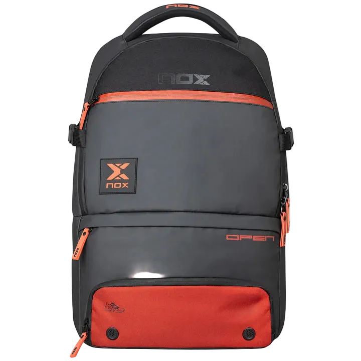MOCHILA NOX LUXURY OPEN SERIES NEGRO/ROJO