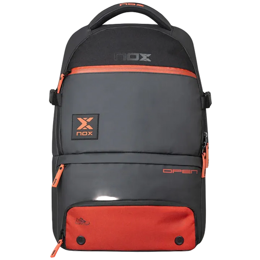 MOCHILA NOX LUXURY OPEN SERIES NEGRO/ROJO