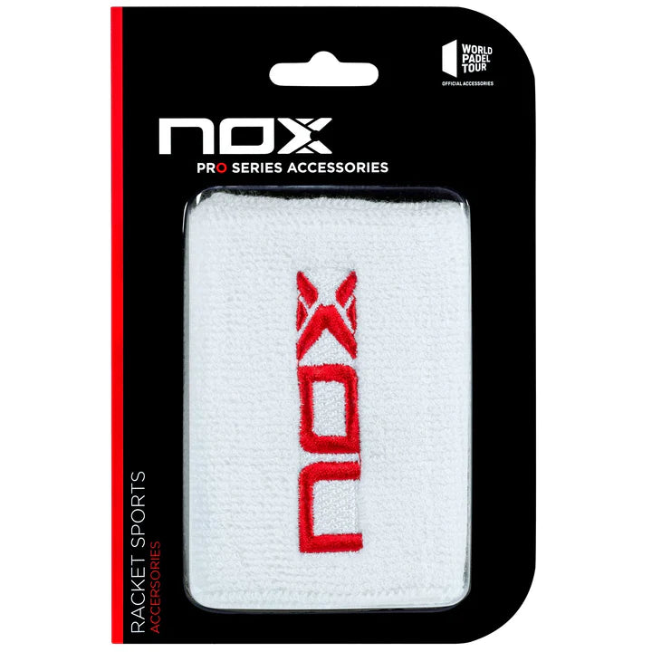 MUÑEQUERA NOX CORTA BLANCO/ROJO