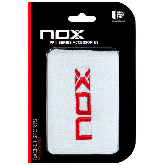 MUÑEQUERA NOX CORTA BLANCO/ROJO