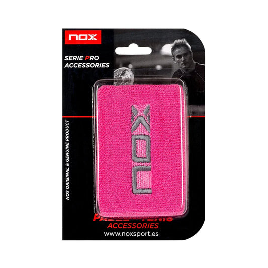 MUÑEQUERA NOX CORTA ROSA/BLANCO