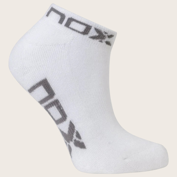 CALCETINES CORTOS NOX BLANCO/GRIS