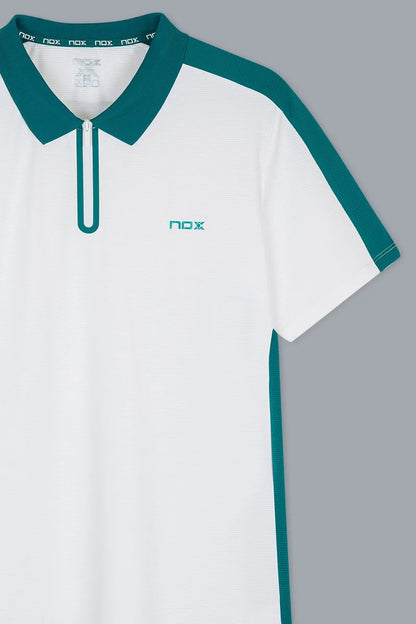 POLO NOX PRO WHITE/IVY GREEN HOMBRE