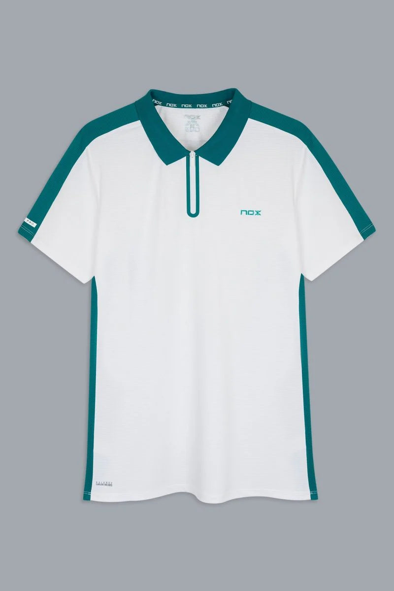 POLO NOX PRO WHITE/IVY GREEN HOMBRE
