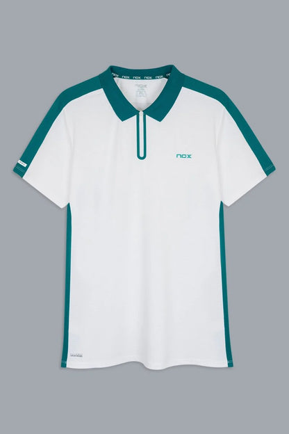 POLO NOX PRO WHITE/IVY GREEN HOMBRE