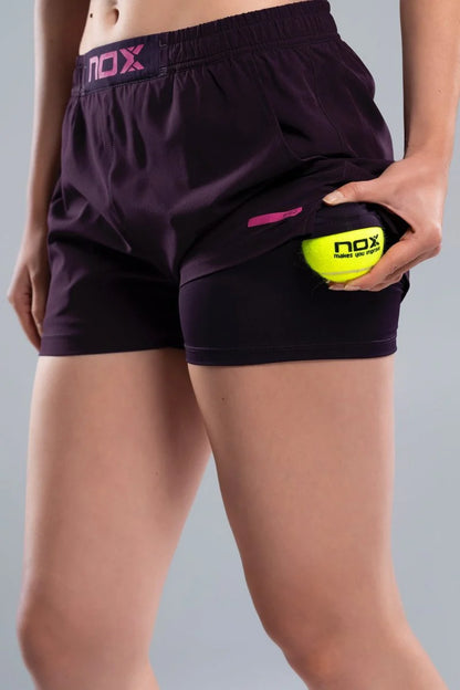 SHORT NOX PRO DEEP PURPLE MUJER