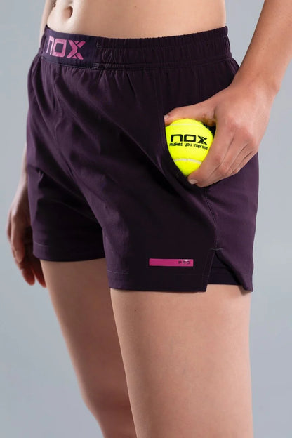 SHORT NOX PRO DEEP PURPLE MUJER