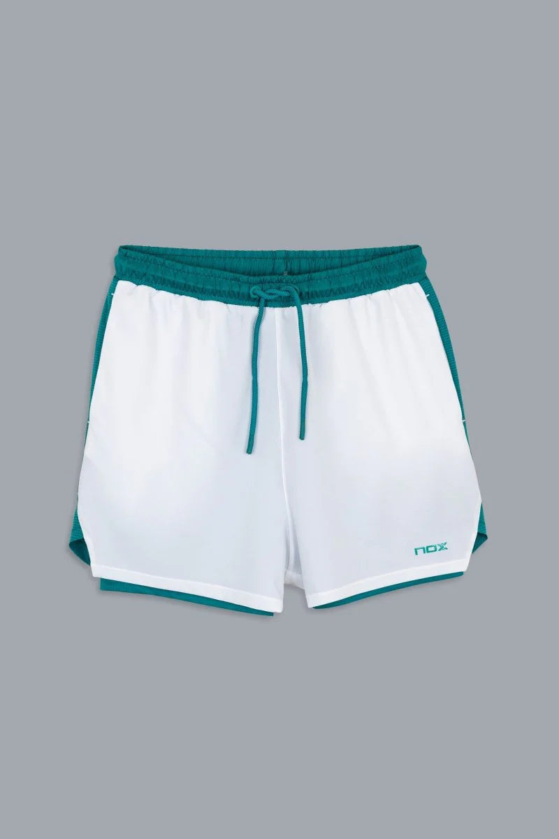 SHORT NOX PRO WHITE/IVY GREEN HOMBRE