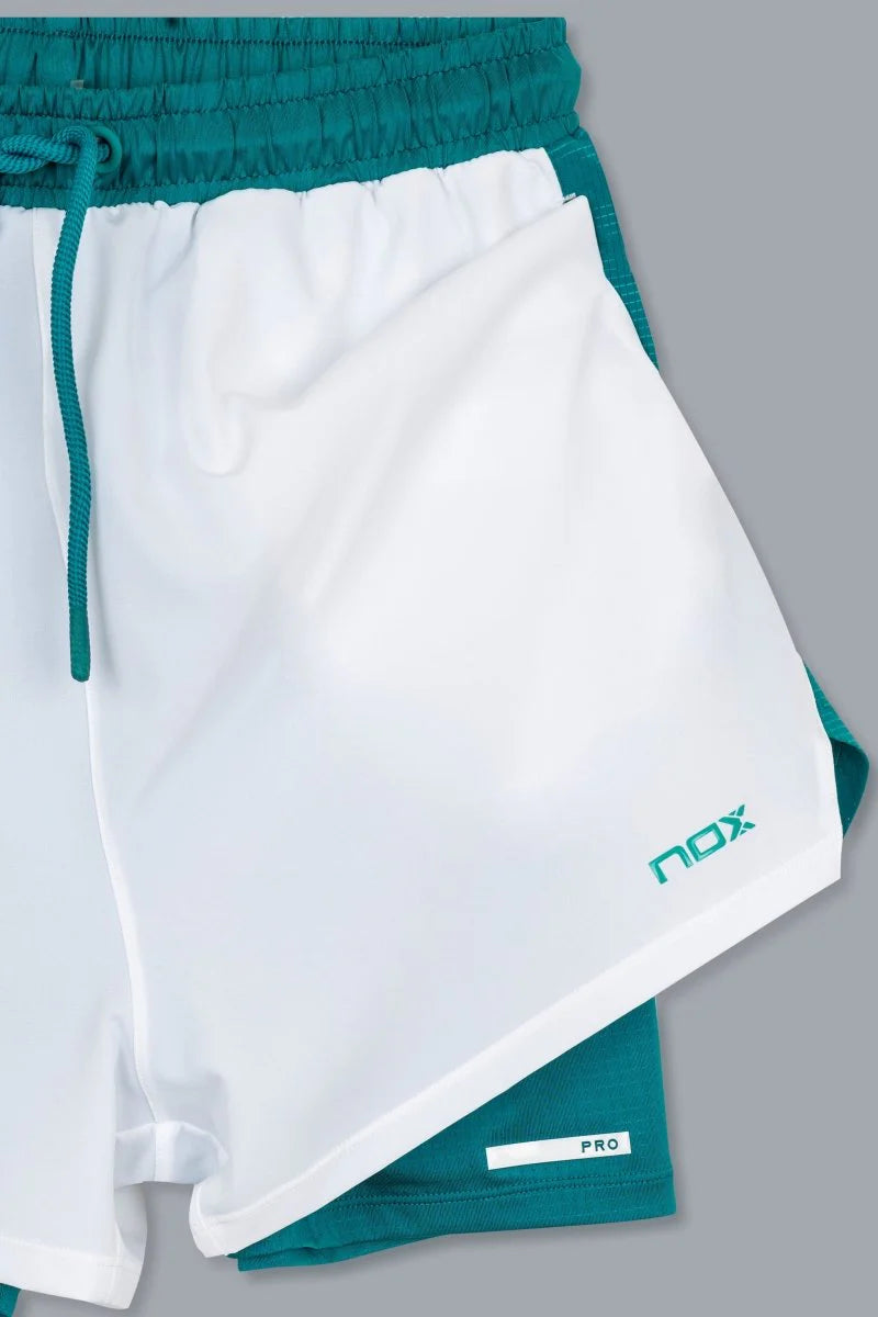 SHORT NOX PRO WHITE/IVY GREEN HOMBRE