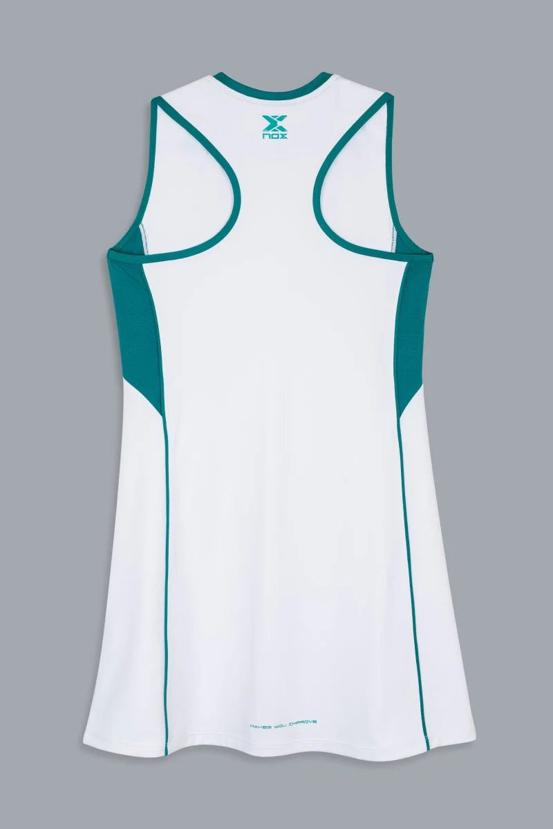 VESTIDO NOX PRO WHITE/IVY GREEN